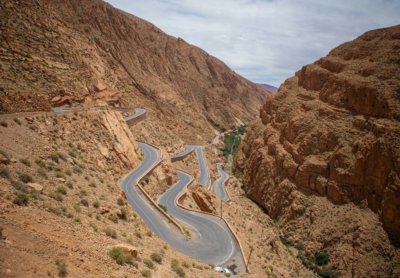 Mountain road landscape
